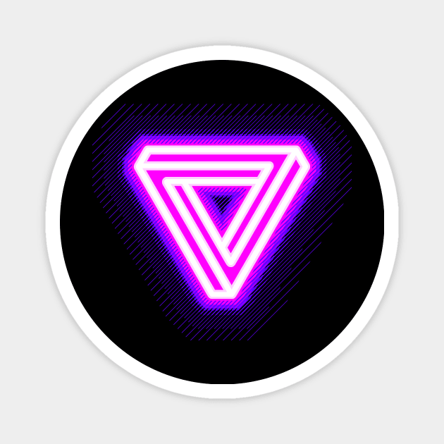 Pink Triangle Magnet by eranfowler